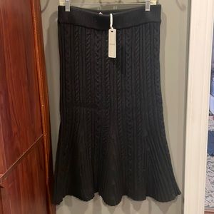 Pleione cable knit sweater skirt